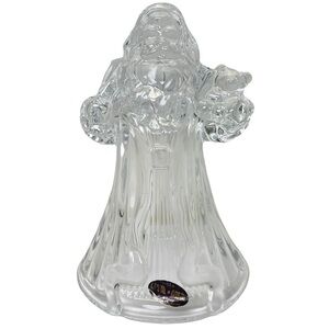 Vintage Santa Clause Crystal Candle Holder